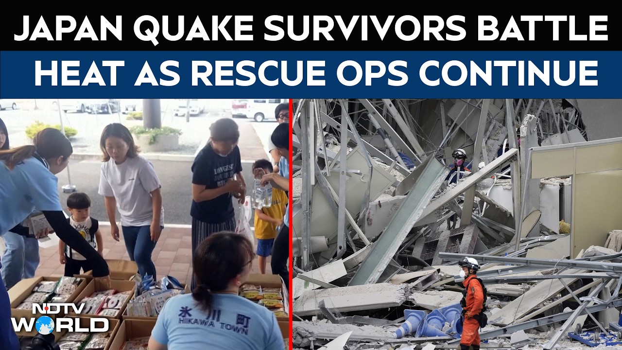 Japan Quake: Survivors Battle Heat, Blackouts as Rescue Race Continues