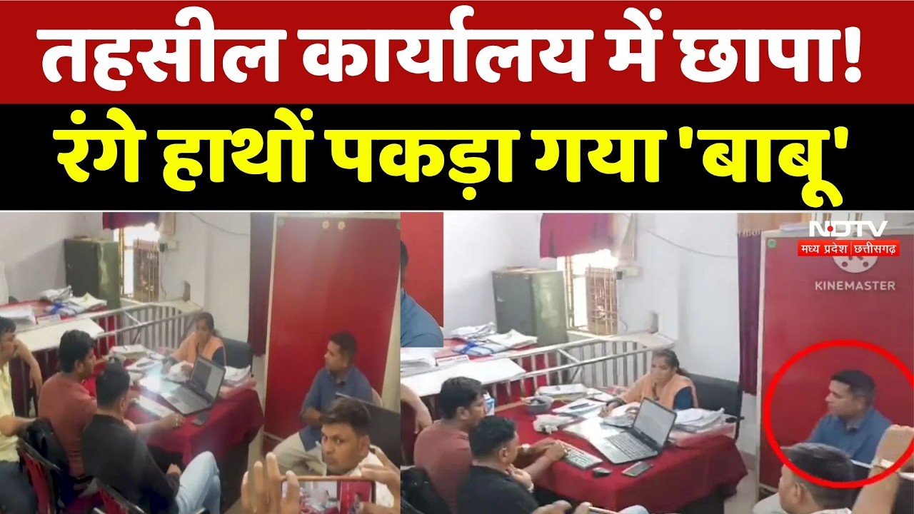 Lokayukta Bribery Case: तहसीलदार कार्यालय का बाबू रिश्वत लेते रंगे हाथों गिरफ्तार | Narsinghpur News