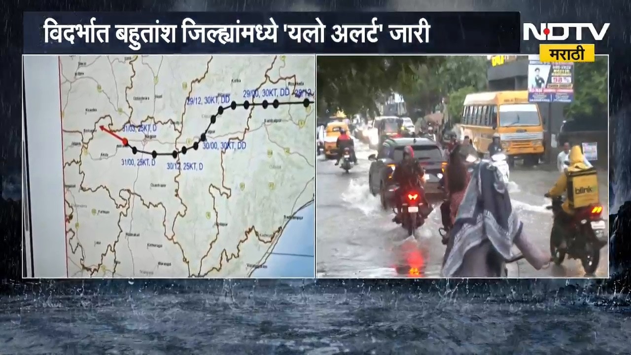 Vidarbha Rain Alert | विदर्भात पावसाचा धुमाकूळ, जिल्ह्यांना कोणता अलर्ट? हवामान खात्याचा अंदाज काय?