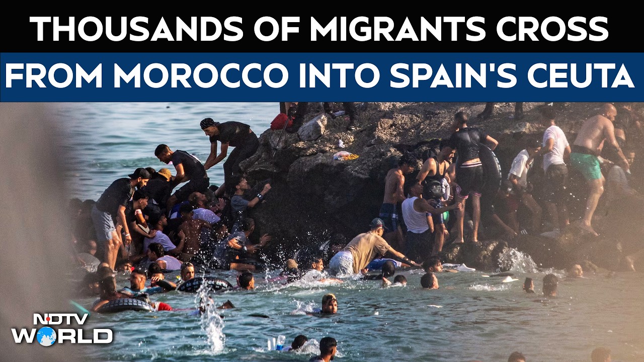 Spain's Ceuta Wakes Up To Chaos As Thousands Of Migrants Collapse Border