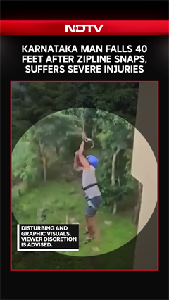 Karnataka Man Suffers Severe Injuries After Zipline Snaps Mid-Ride, Falls 40 Feet