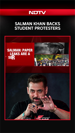 Video: Salman Khan Backs NEET Protest, Says 'Don't Politicise Students' Movement'