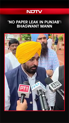 "No Paper Leak In Punjab": CM Bhagwant Mann Rejects Allegations