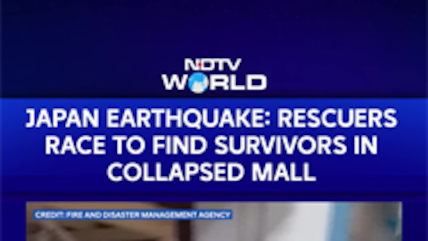 Japan Quake: Rescue Teams Race to Find Survivors in Collapsed Mall