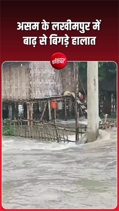 असम में बाढ़ का कहर, खेत-सड़कें सब पानी में डूबीं!