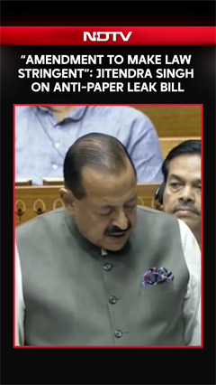 "Amendment To Make Law More Stringent": Jitendra Singh On Anti-Paper Leak Bill