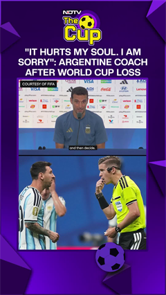 Spain Vs Argentina Highlights | Argentina Head Coach Scaloni Bursts Into Tears, Storms Off Stage