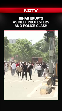 Patna Erupts As NEET Protesters And Police Clash During Bihar Bandh