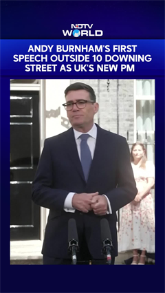 Andy Burnham's First Speech Outside 10 Downing Street As UK's New Prime Minister