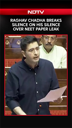 Parliament Monsoon Session | BJP MP Raghav Chadha ended weeks of silence on the NEET paper leak