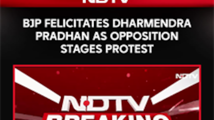 Dharmendra Pradhan Welcomed By NDA, Opposition Raises Slogans In Parliament