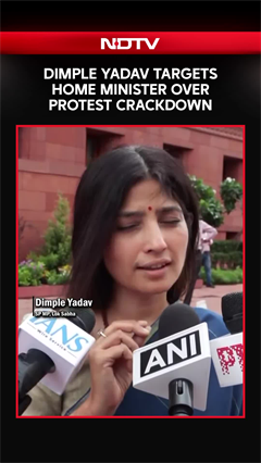Paper Leak Protest News | Dimple Yadav Demands Home Minister&rsquo;s Resignation Over Protest Crackdown