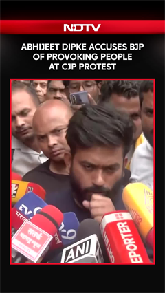 CJP Founder Abhijeet Dipke Accuses BJP Of Provoking People At CJP Protest