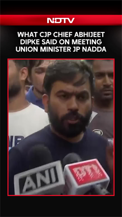 What CJP Chief Abhijeet Dipke Said On Meeting Union Minister JP Nadda
