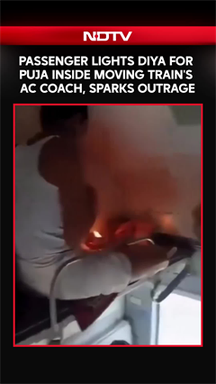 Passenger Lights Diya For Puja Inside Moving Train's AC Coach, Sparks Outrage