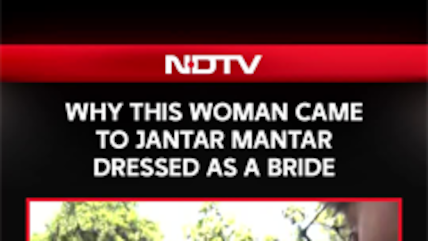 CJP Protest: Why This Woman Came to Jantar Mantar Dressed as a Bride