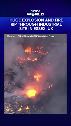 Huge Explosion And Fire Rip Through Industrial Site In Essex, UK