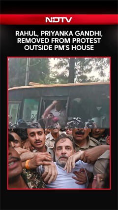 Rahul, Priyanka Gandhi Removed From Protest Outside PM's Residence