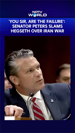 'You Sir, Are the Failure&rsquo;: Senator Peters Slams Pete Hegseth Over Iran War