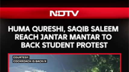 CJP Protest | Actor Huma Qureshi, Saqib Saleem Reach Jantar Mantar To Back Student Protest