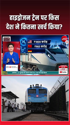हाइड्रोजन ट्रेन पर किस देश ने कितना खर्च किया?