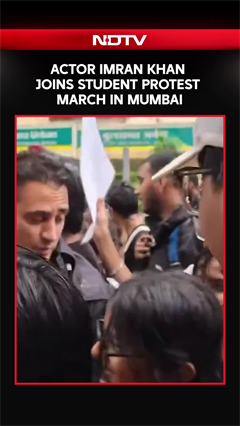 Video: CJP Protest | Imran Khan Joins Anti-NEET Protest in Mumbai, Marches With Students