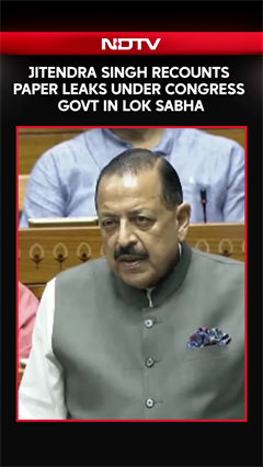 Anti Paper Leak Bill | Jitendra Singh Recounts Paper Leaks Under Congress Government In Lok Sabha