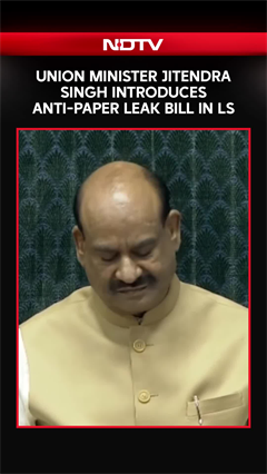 Union Minister Jitendra Singh Introduces Anti-Paper Leak Bill In Lok Sabha