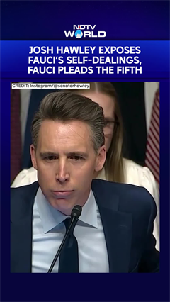 Sen. Josh Hawley Says Fauci Pleaded The Fifth On Basic Questions
