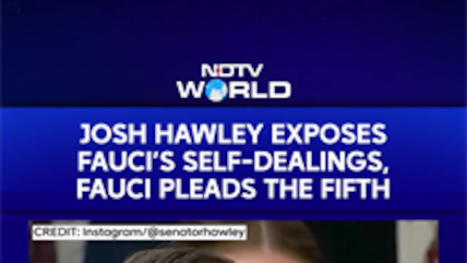 Sen. Josh Hawley Says Fauci Pleaded The Fifth On Basic Questions