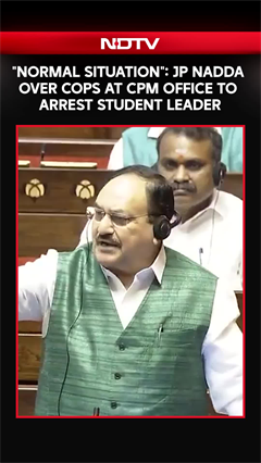 "Normal Situation": JP Nadda Over Cops At CPM Office To Arrest Student Leader