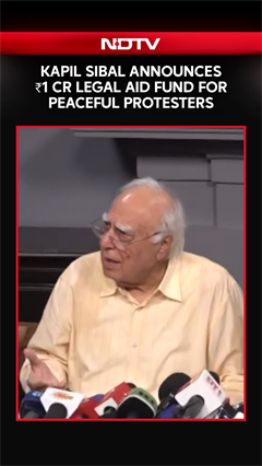 Kapil Sibal Offers ₹1 Crore To Support Legal Defence Of Protesters