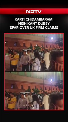 Karti Chidambaram, Nishikant Dubey Face Off Over UK Firm Claims Outside Parliament