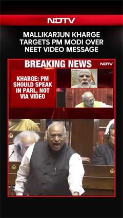 Mallikarjun Kharge Targets PM Modi Over NEET Video Message