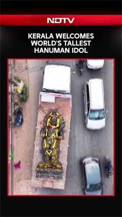 Kerala: World's Tallest Hanuman Idol Arrives At A Temple In Vizhinjam