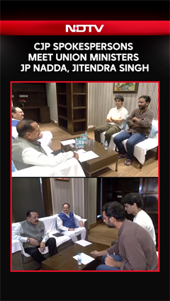 First Visuals Emerge From CJP Leaders' Meeting With beUnion Minister JP Nadda, Jitendra Singh