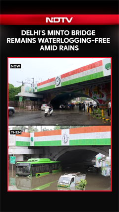 Delhi's Minto Bridge Remains Waterlogging-Free Amid Rains