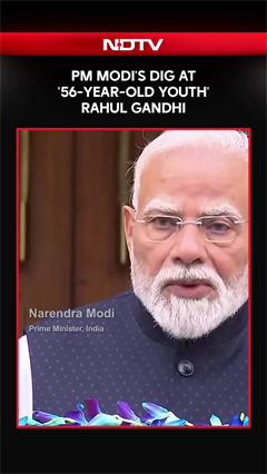 PM Modi Takes Swipe At Rahul Gandhi Over '56-Year-Old Youth' Remark