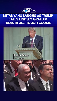 Netanyahu Laughs as Trump Calls Senator Lindsey Graham 'Beautiful...Tough Cookie'