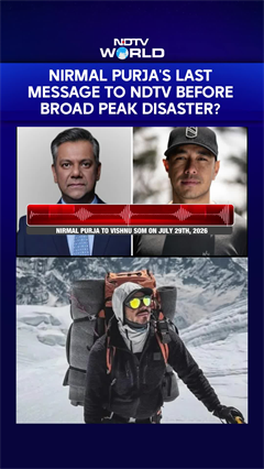 Nirmal Purja Missing: Legendary Mountaineer's Message To NDTV's Vishnu Som Hours Before Disaster