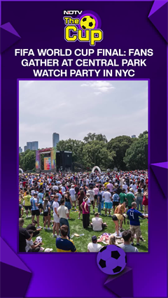 FIFA World Cup Final: Fans Gather At Central Park Watch Party In NYC