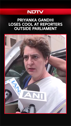 Parliament Monsoon Session | Priyanka Gandhi Loses Cool at Reporters Outside Parliament