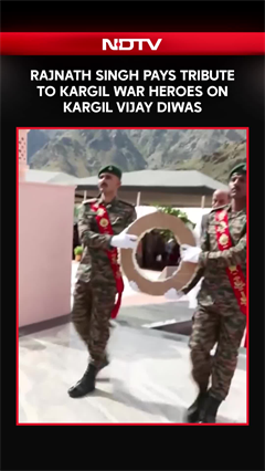 Video: Rajnath Singh Pays Tribute to Kargil Heroes on Vijay Diwas