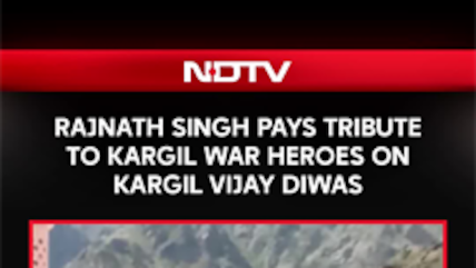 Rajnath Singh Pays Tribute to Kargil Heroes on Vijay Diwas