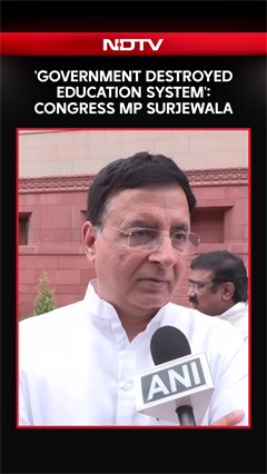 'Government Destroyed Education System': Congress MP Randeep Singh Surjewala