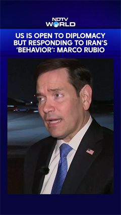 US Iran War | US Is Open To Diplomacy But Responding To Iran's 'Behavior': Marco Rubio