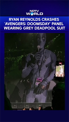 Ryan Reynolds Crashes 'Avengers: Doomsday' Panel Wearing Grey Deadpool Suit
