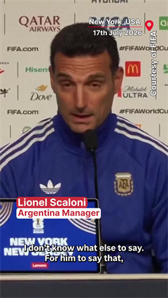 Argentina Coach Scaloni Calls Messi 'The Greatest Player The World Has Ever Seen'