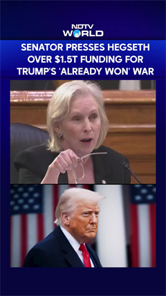 US Iran War | US Senator Gillibrand Grills Pete Hegseth Over $1.5 Trillion War Budget Request