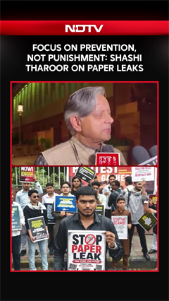 Shashi Tharoor Calls For Prevention, Not Just Punishment Amid Paper Leak Debate